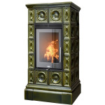 Kachlová Krbová kamna ABX Venezia exklusive, Zelená